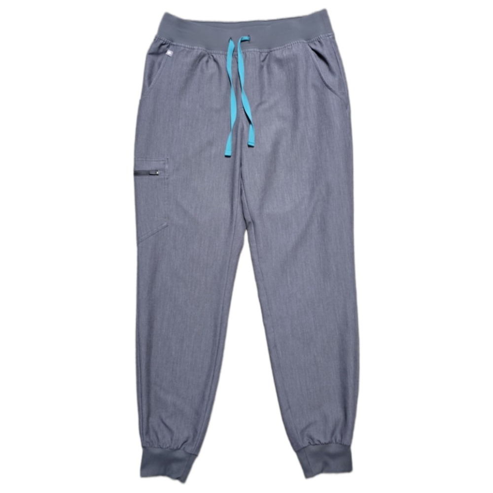 FIGS Zamora Jogger Scrub Pants Womens Size Small Light Charcoal Gray